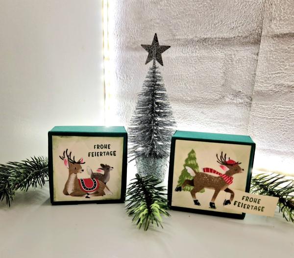 Maxi Teelicht-Verpackung, zur Weihnachtszeit, Mitbringsel, Gastgeschenk, Adventszeit